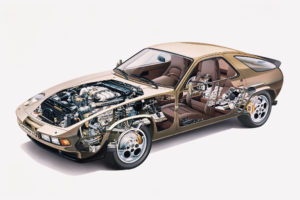 1980, Porsche, 928, S, Supercar, Engine, Interior