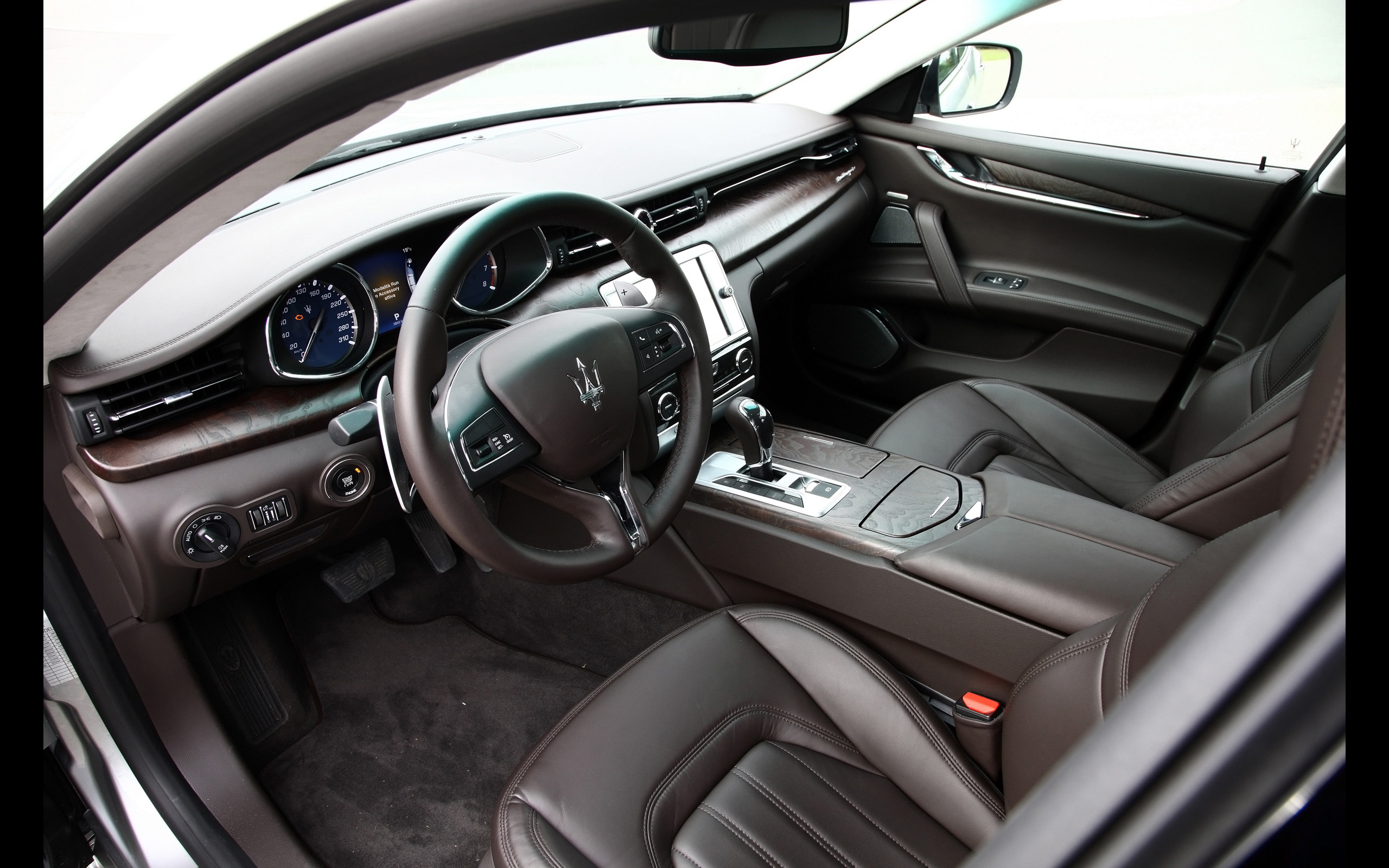 2014, Maserati, Quattroporte, S, Sq4, Interior Wallpaper