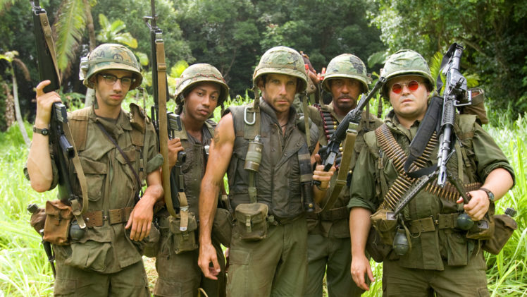 tropic, Thunder, Action, Comedy, Military, Weapon,  38 HD Wallpaper Desktop Background