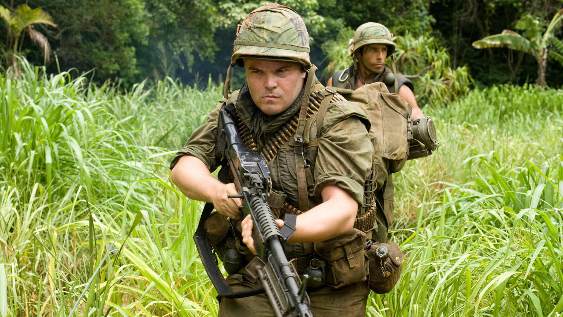 tropic, Thunder, Action, Comedy, Military, Weapon,  55 Wallpaper