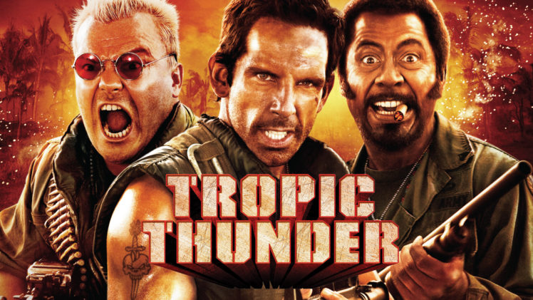 tropic, Thunder, Action, Comedy, Military, Weapon,  52 HD Wallpaper Desktop Background