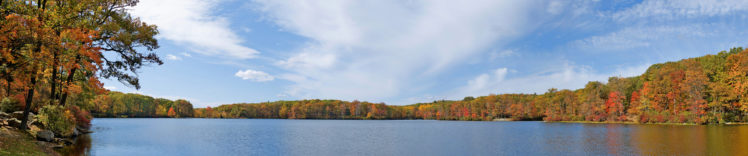 autumn, Forest, Lake HD Wallpaper Desktop Background