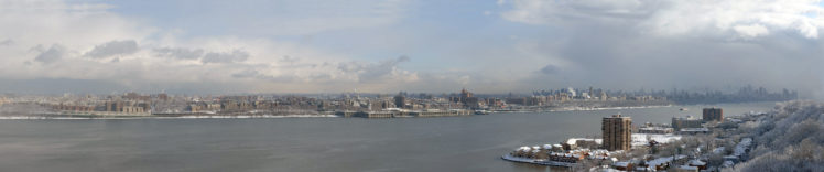 new, York, Hudson, River, Bay, Winter, Snow HD Wallpaper Desktop Background