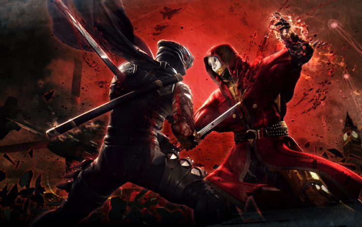 ninja, Gaiden, Fantasy, Anime, Warrior, Weapon, Sword, Blood, Battle HD Wallpaper Desktop Background