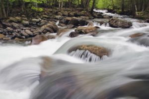 landscapes, Spring, Tennessee, Waterfalls, National, Park, Great, Smoky, Mountains, Creek