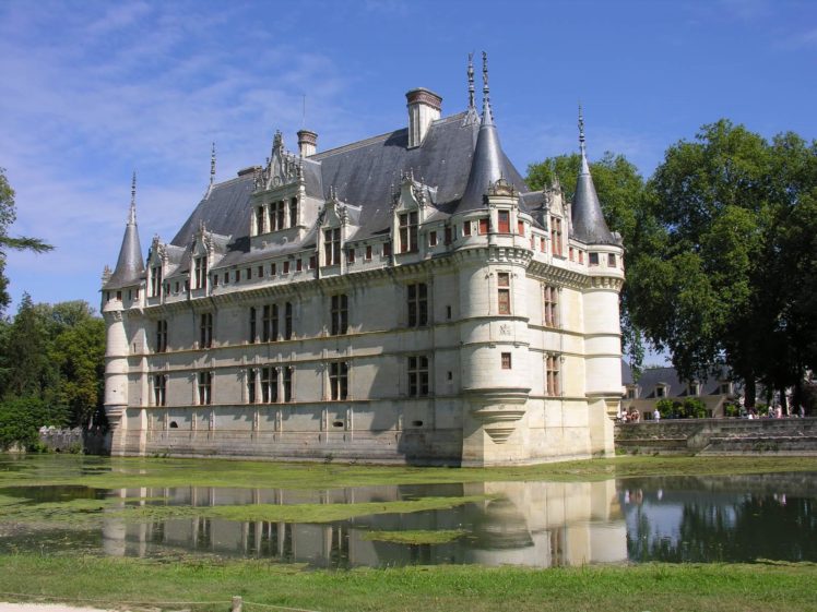 france, Loire, Valley, Castles, Azay, Le, Rideau HD Wallpaper Desktop Background