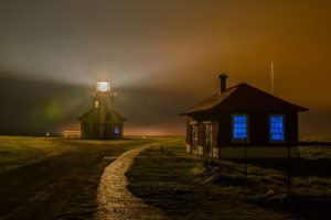 landscapes, Nature, Night, Houses, Fog, California, National, Geographic