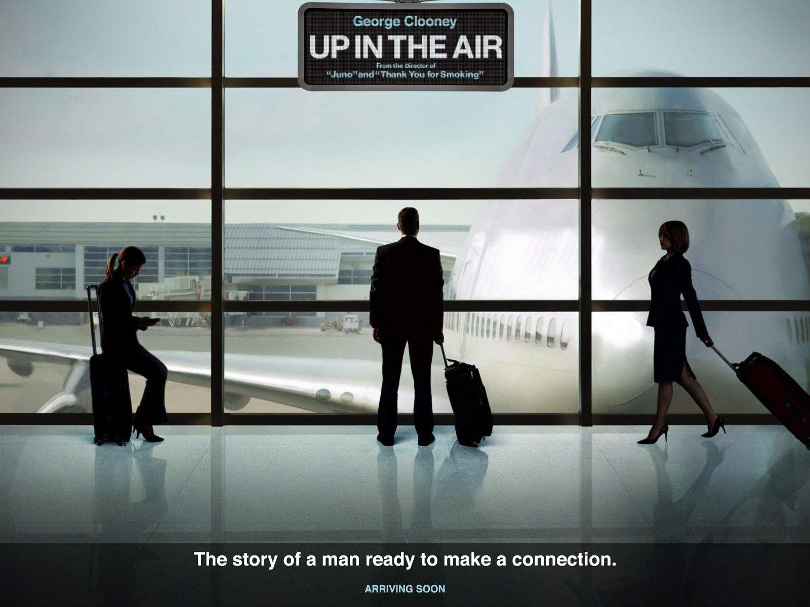 anna, Kendrick, Vera, Farmiga, George, Clooney, Up, In, The, Air,  movie Wallpaper