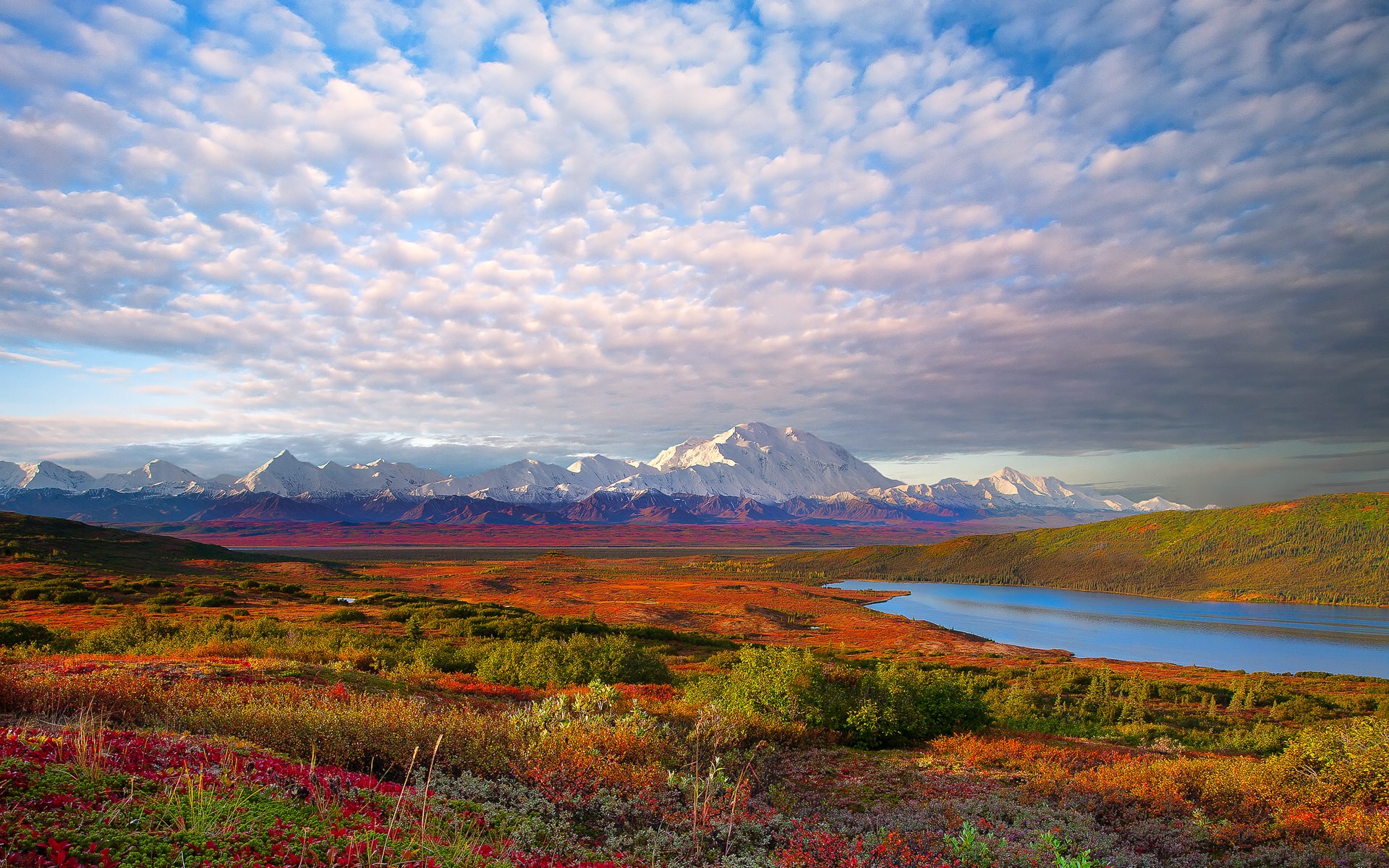 mountains, Clouds, Landscapes, Denali, National, Park Wallpaper