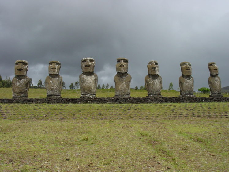 statues, Easter, Island, Moai HD Wallpaper Desktop Background