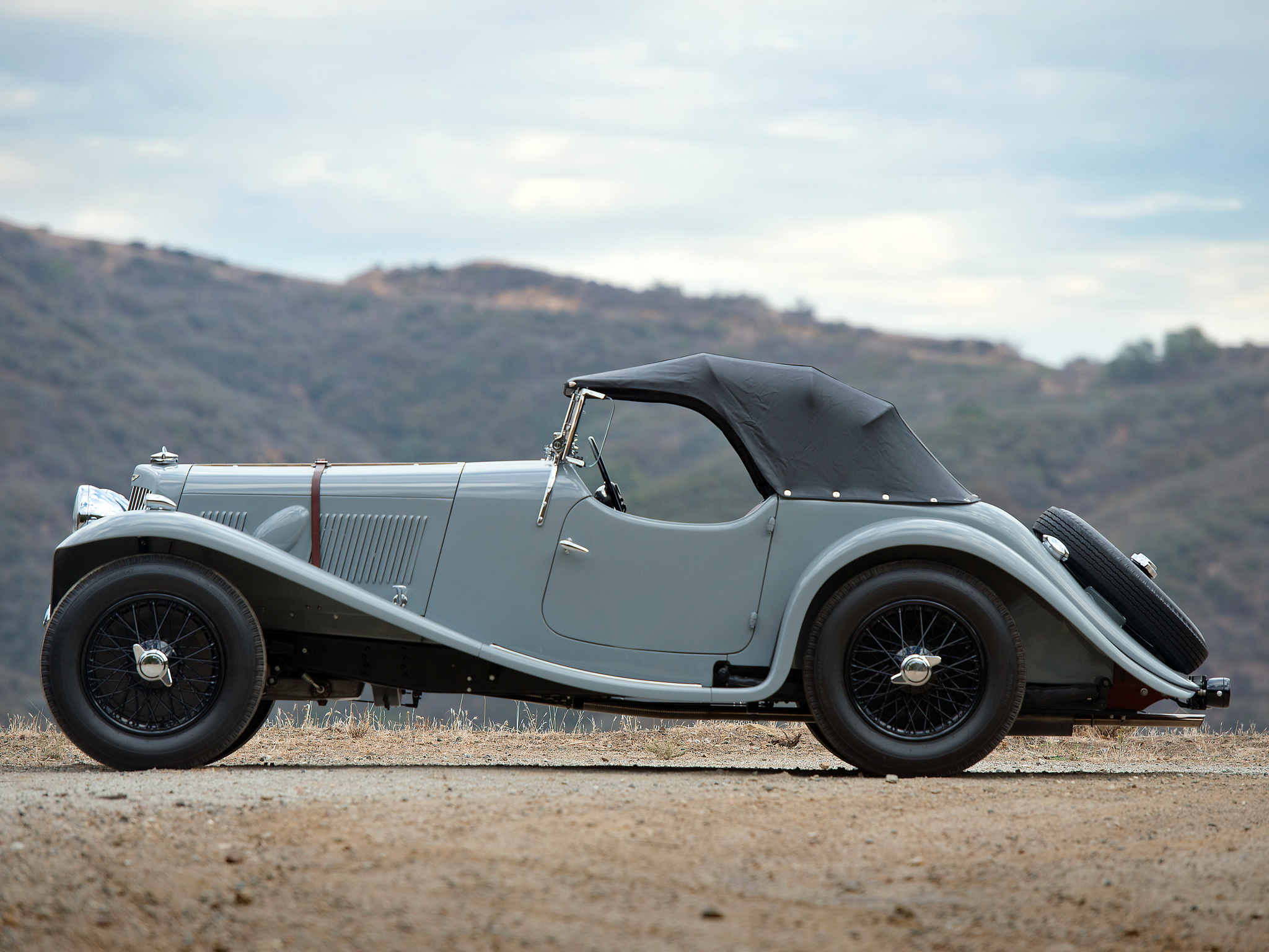 1938, Aston, Martin, 15 98, Retro Wallpaper