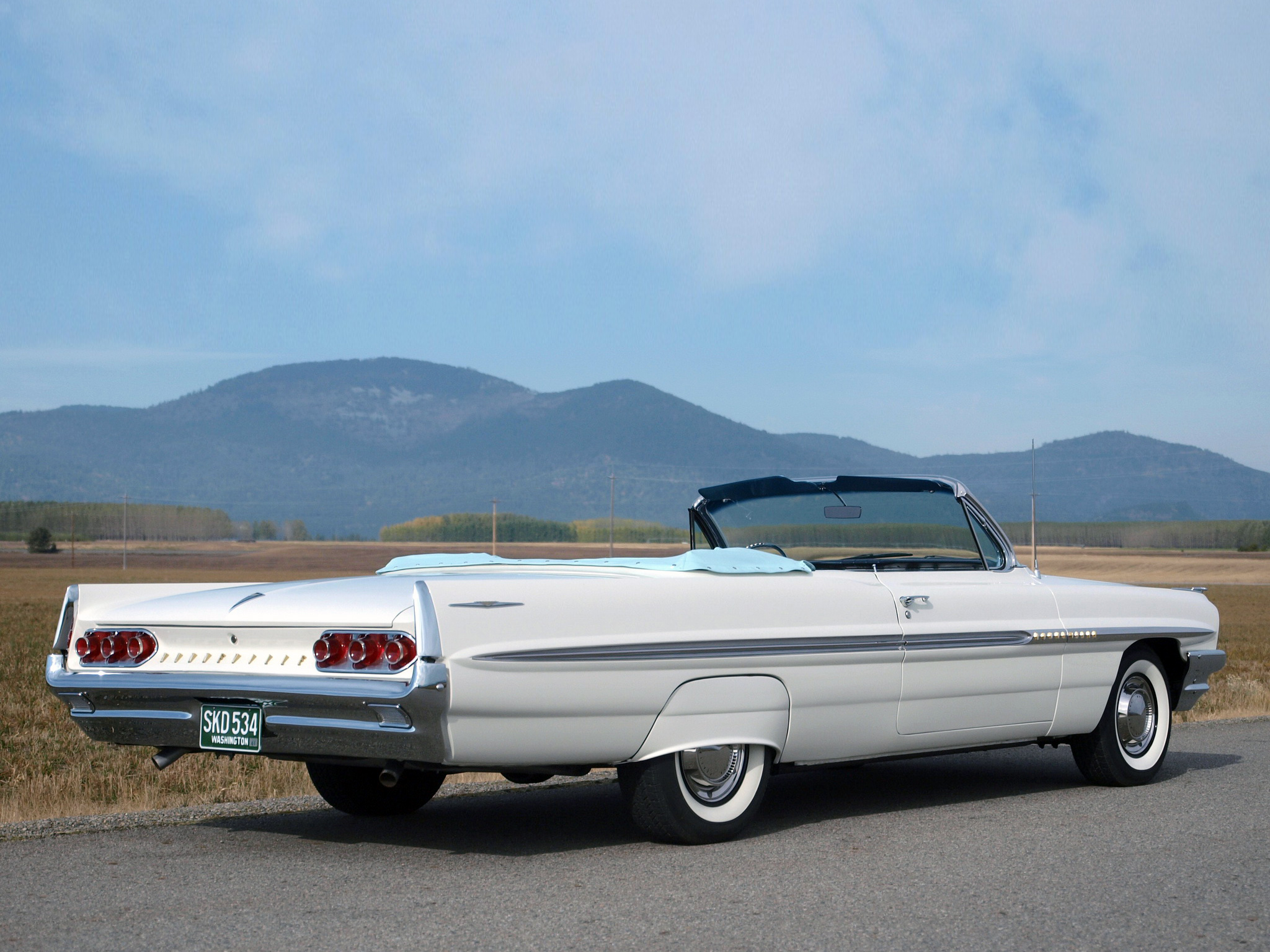 1961, Pontiac, Bonneville, Convertible,  2867 , Classic Wallpaper