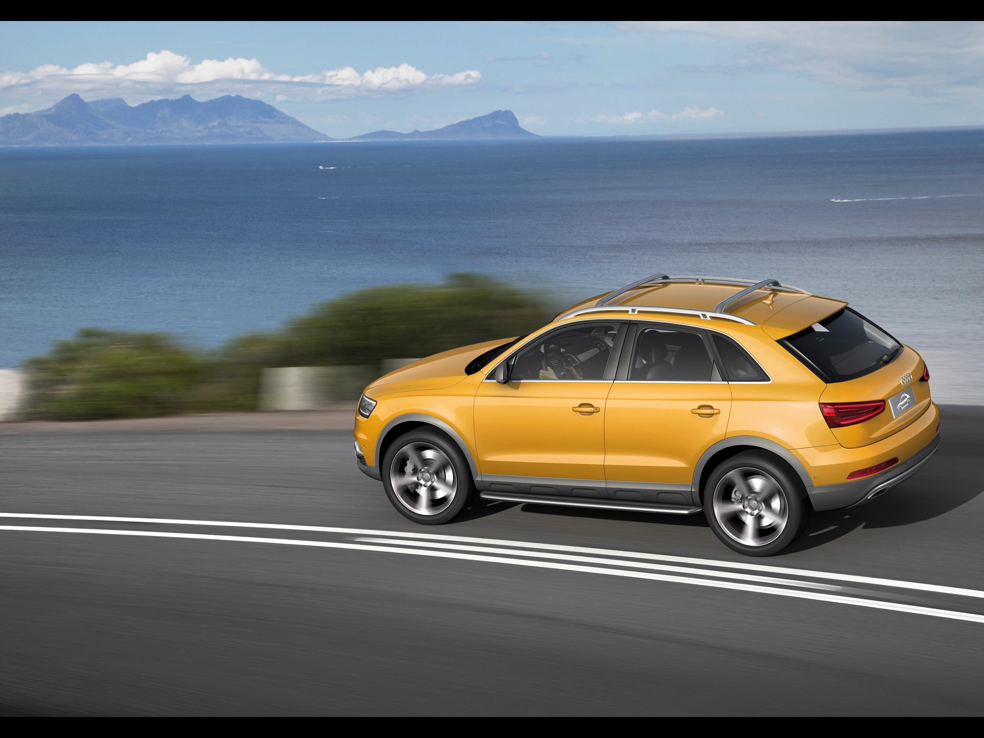 cars, Supercars, Motion, Audi, Q3 Wallpaper