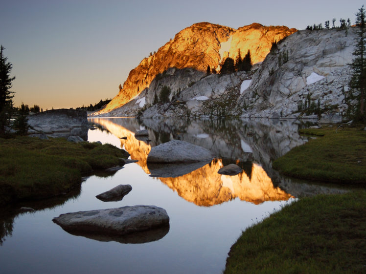 mountains, Landscapes, Reflections HD Wallpaper Desktop Background