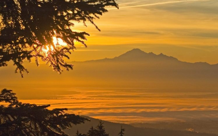 sunrise, Landscapes, Nature, Valleys, British, Columbia, Baker, Mount HD Wallpaper Desktop Background