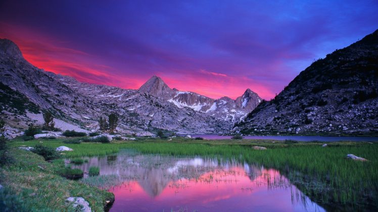 sunset, Canyon, California, National, Park HD Wallpaper Desktop Background
