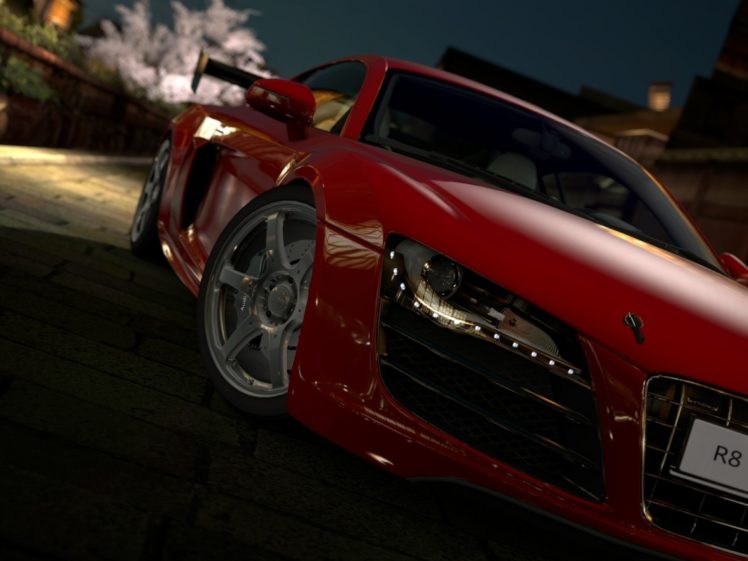 red, Cars, Audi, R8 HD Wallpaper Desktop Background