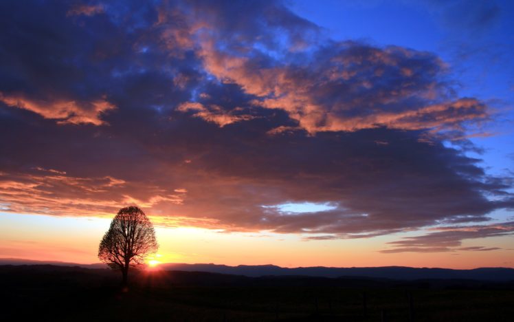 sunset, Clouds, Landscapes HD Wallpaper Desktop Background