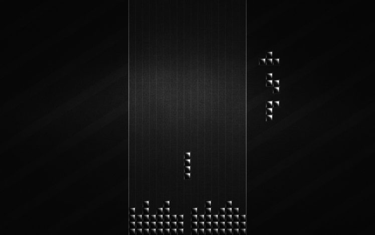 video, Games, Black, Minimalistic, Tetris HD Wallpaper Desktop Background
