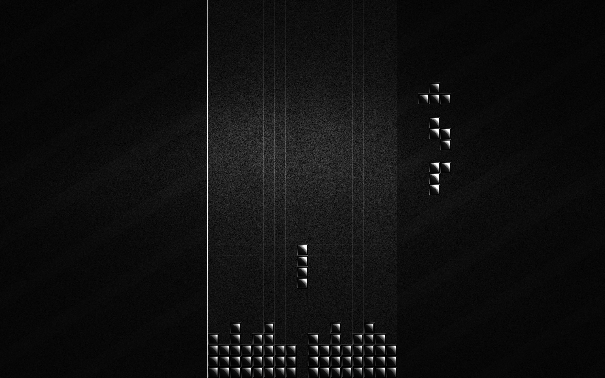 video, Games, Black, Minimalistic, Tetris Wallpaper