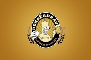 beers, Futurama, Bender, Minimalistic, Funny