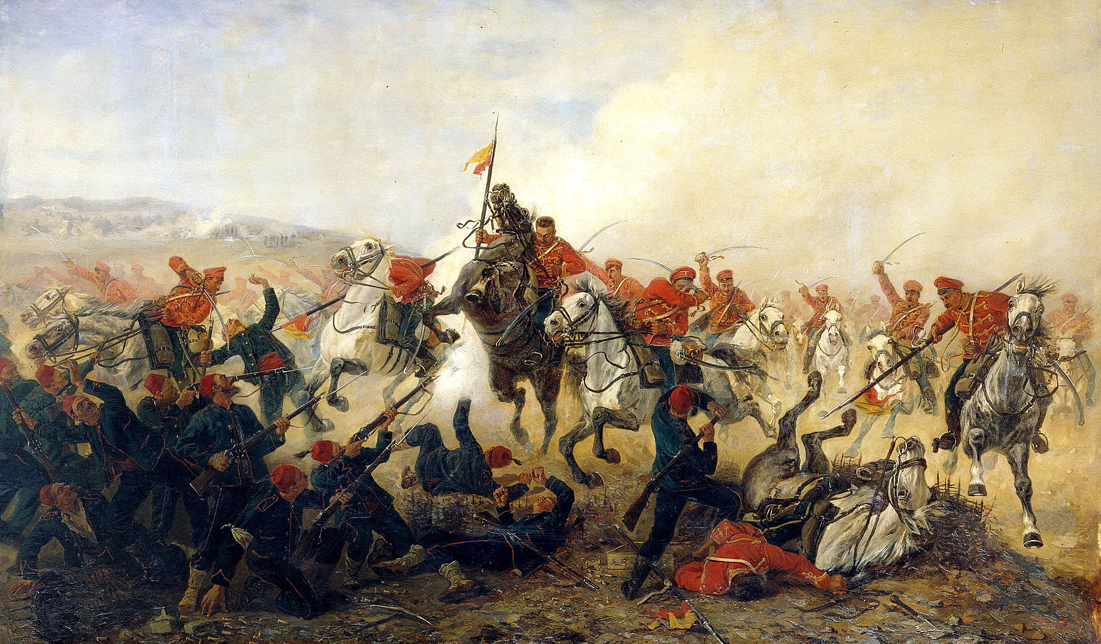 artist, Mazurovskii, Centuries, Military, Battle, Art, Painting Wallpaper