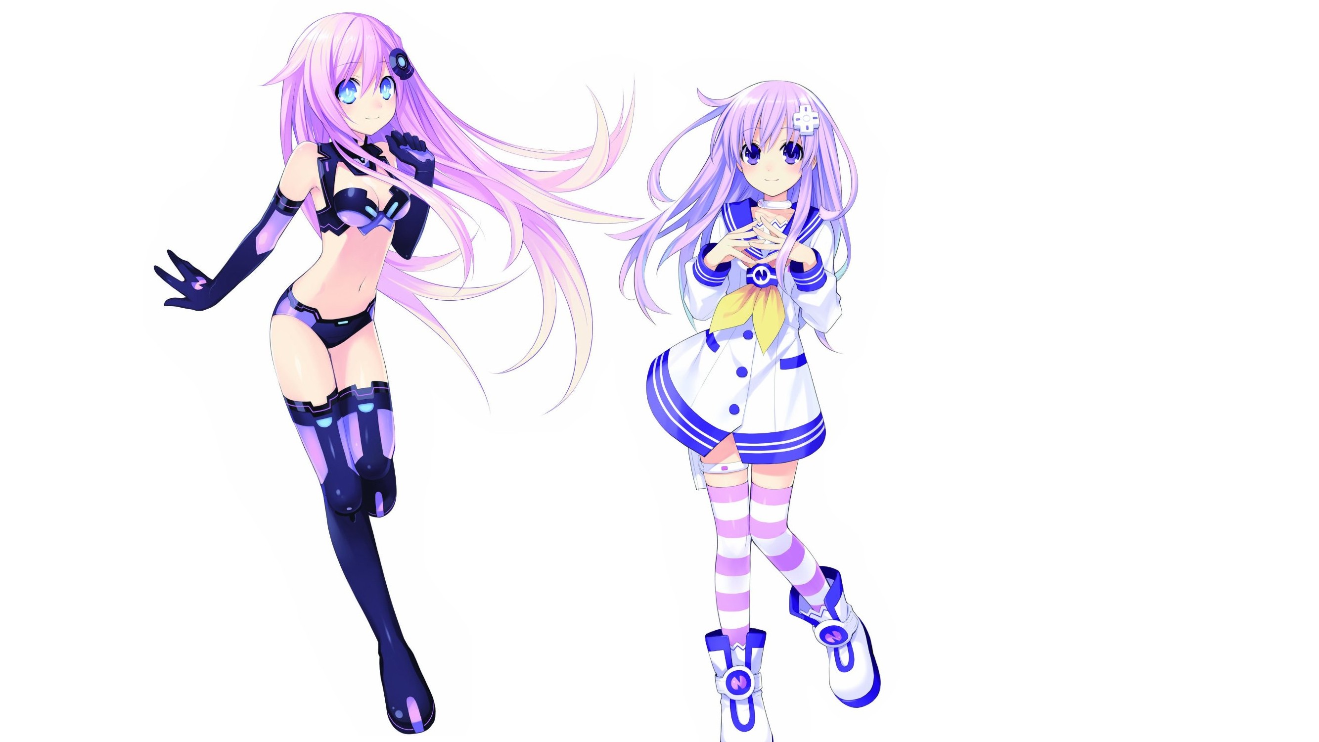 video, Games, Purple, Hair, Simple, Background, Anime, Girls, Hyperdimension, Neptunia, Purple, Heart Wallpaper