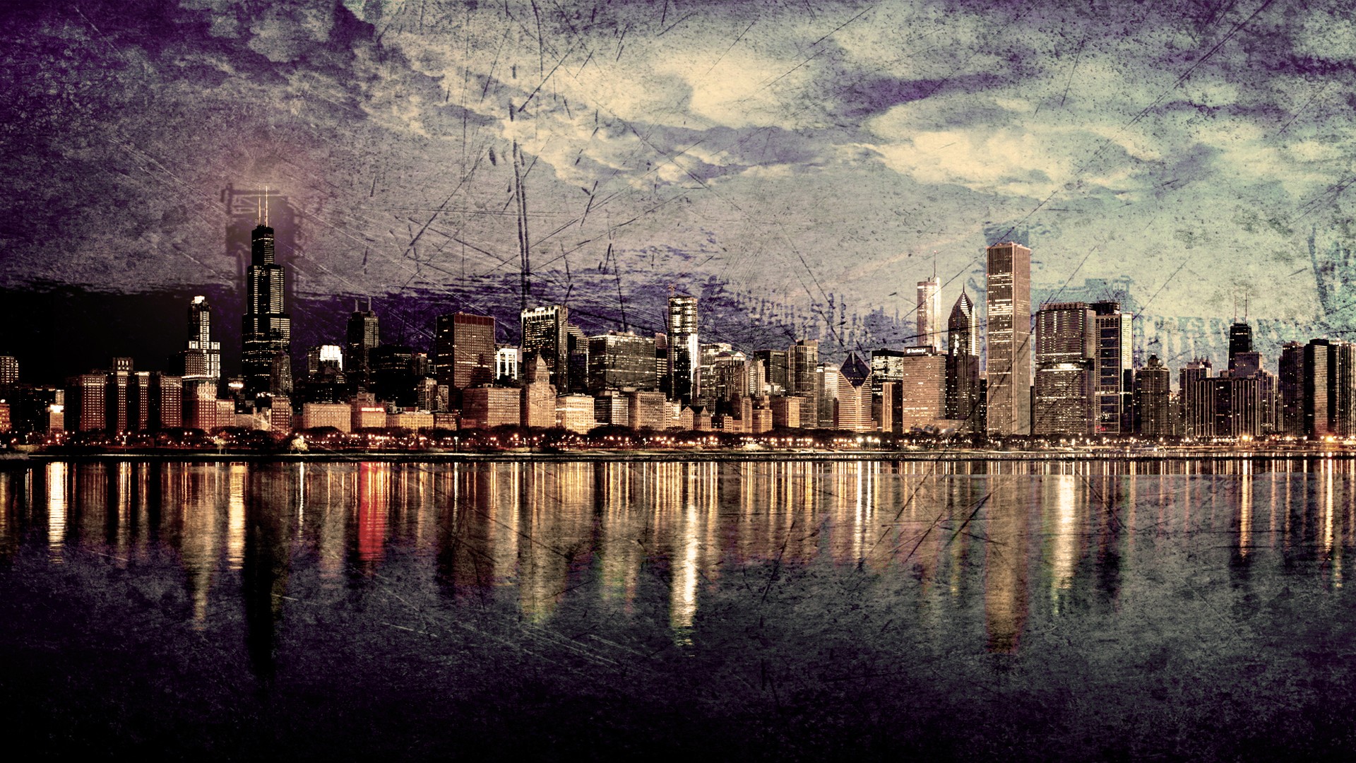 cityscapes, Skylines, Chicago, Hdr, Photography Wallpaper