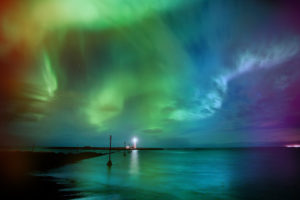 aurora, Borealis, Rainbows