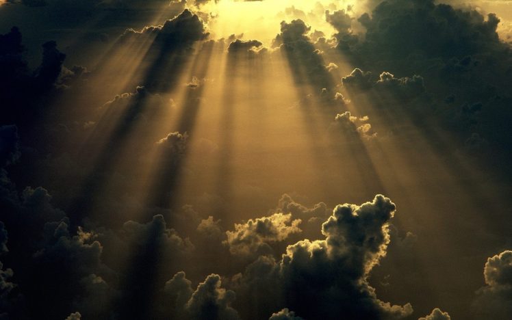 clouds, Sunlight, Skyscapes, Sunburst HD Wallpaper Desktop Background