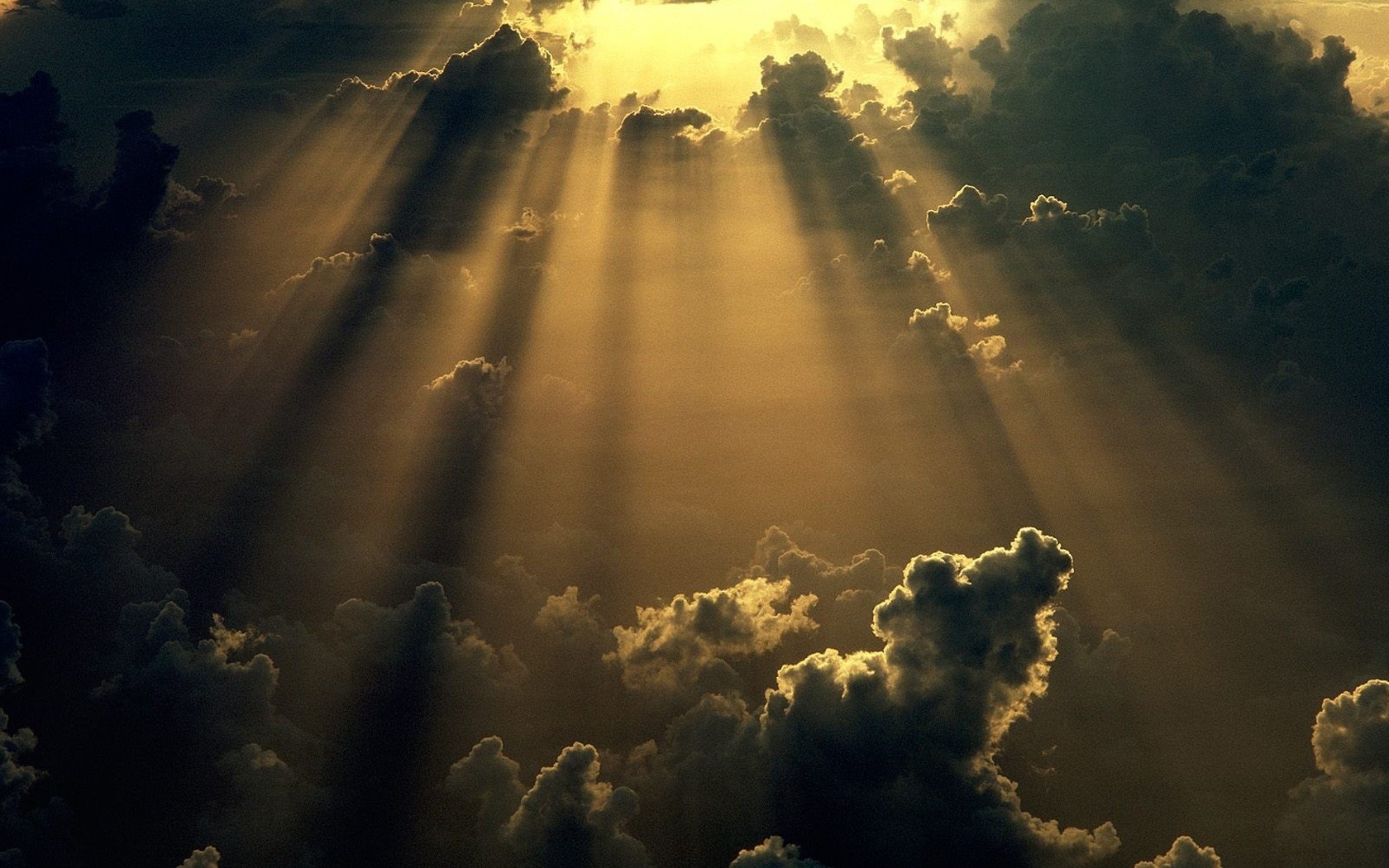 clouds, Sunlight, Skyscapes, Sunburst Wallpaper
