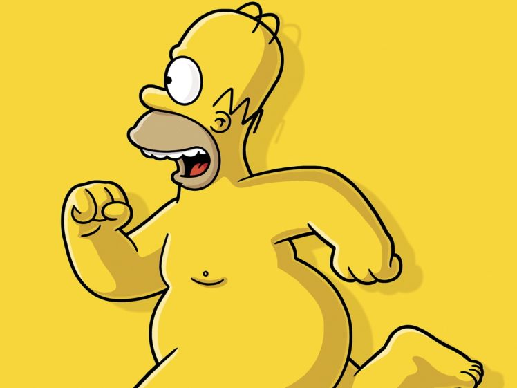 homer, Simpson, The, Simpsons, Nude HD Wallpaper Desktop Background