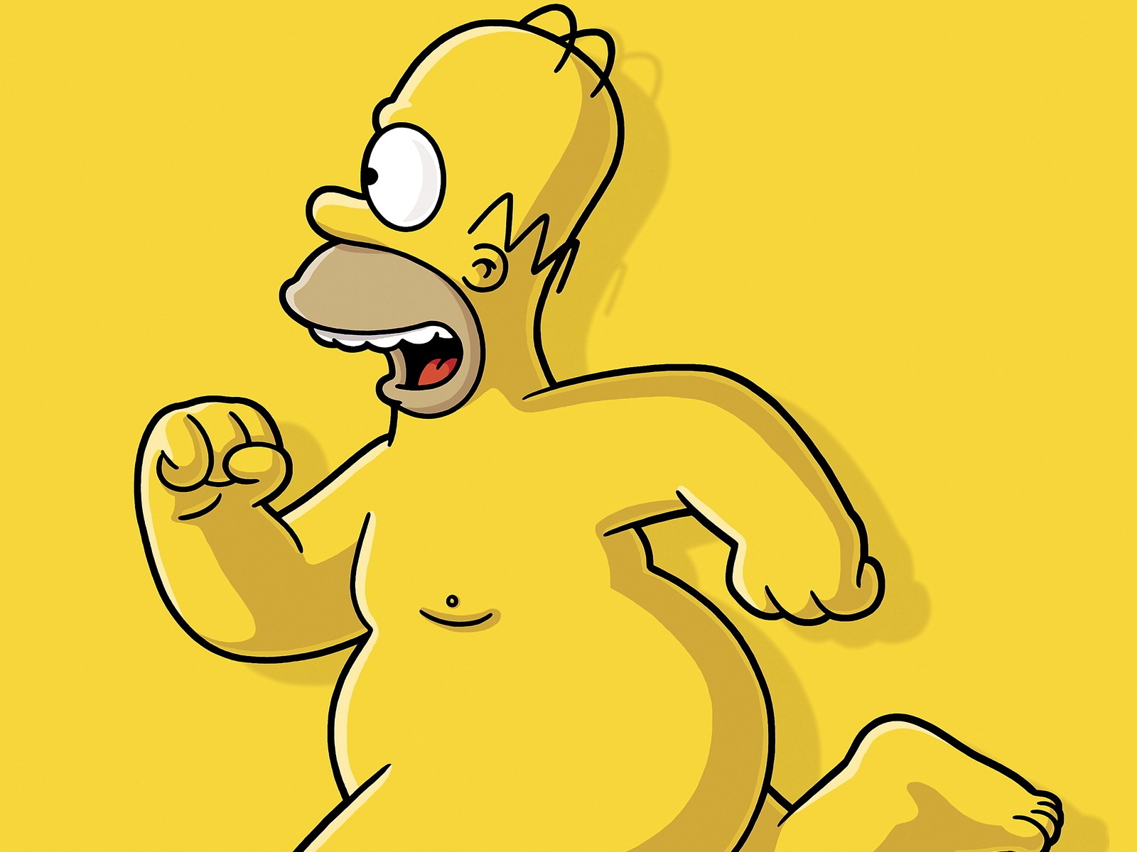 homer, Simpson, The, Simpsons, Nude Wallpaper