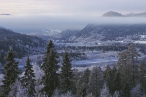 mountains, Winter, Snow, Trees, Forests, Hills, Frost, Rivers