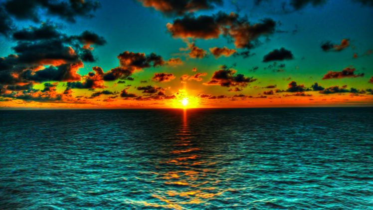 sunset, Sea HD Wallpaper Desktop Background