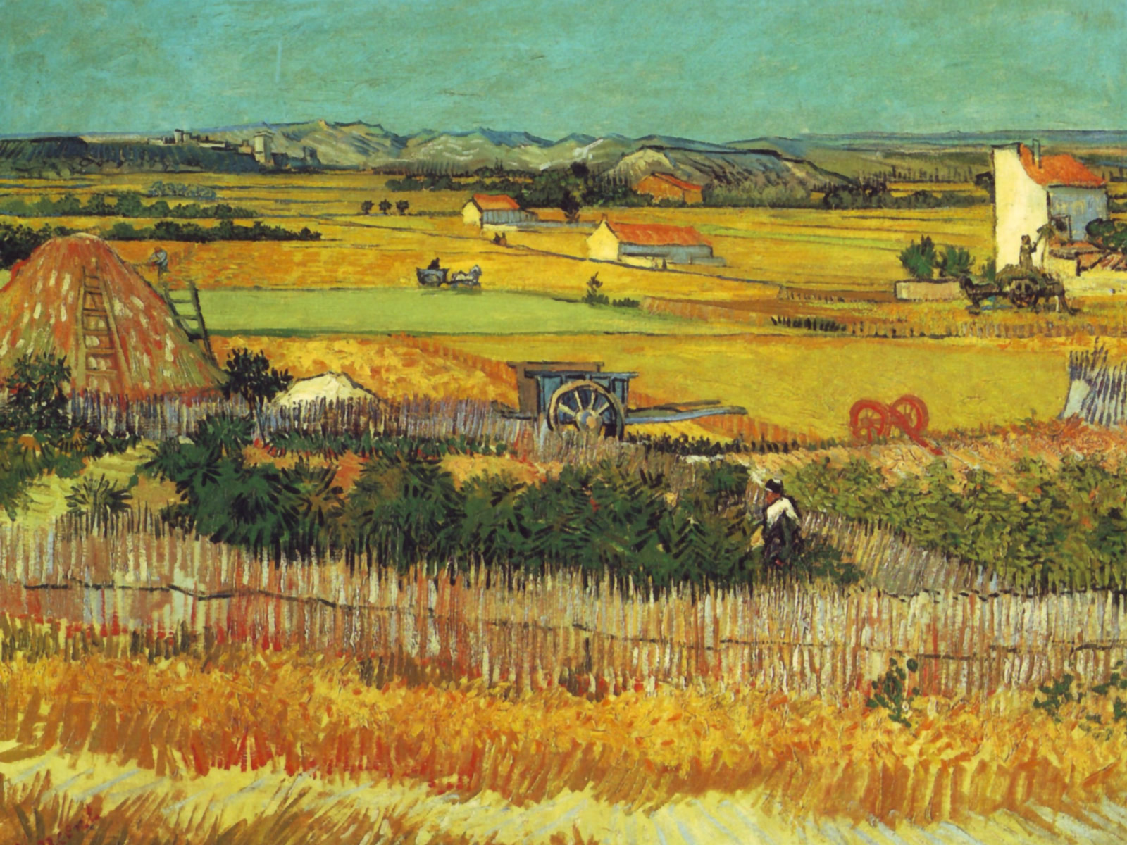 paintings, Vincent, Van, Gogh, Artwork, Plaine, De, La, Crau Wallpapers