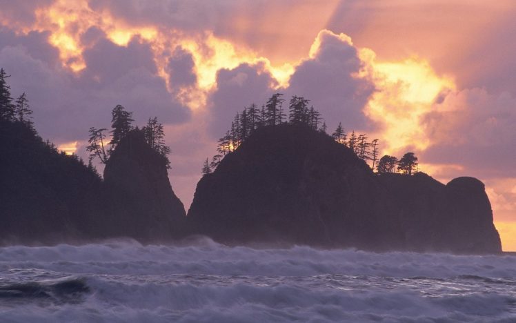 landscapes, Nature, National, Park, Washington, Beaches HD Wallpaper Desktop Background