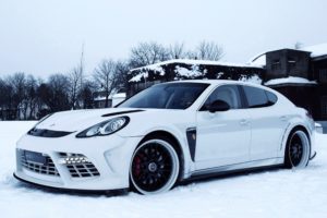 snow, Porsche, Panamera, Panamera, Turbo