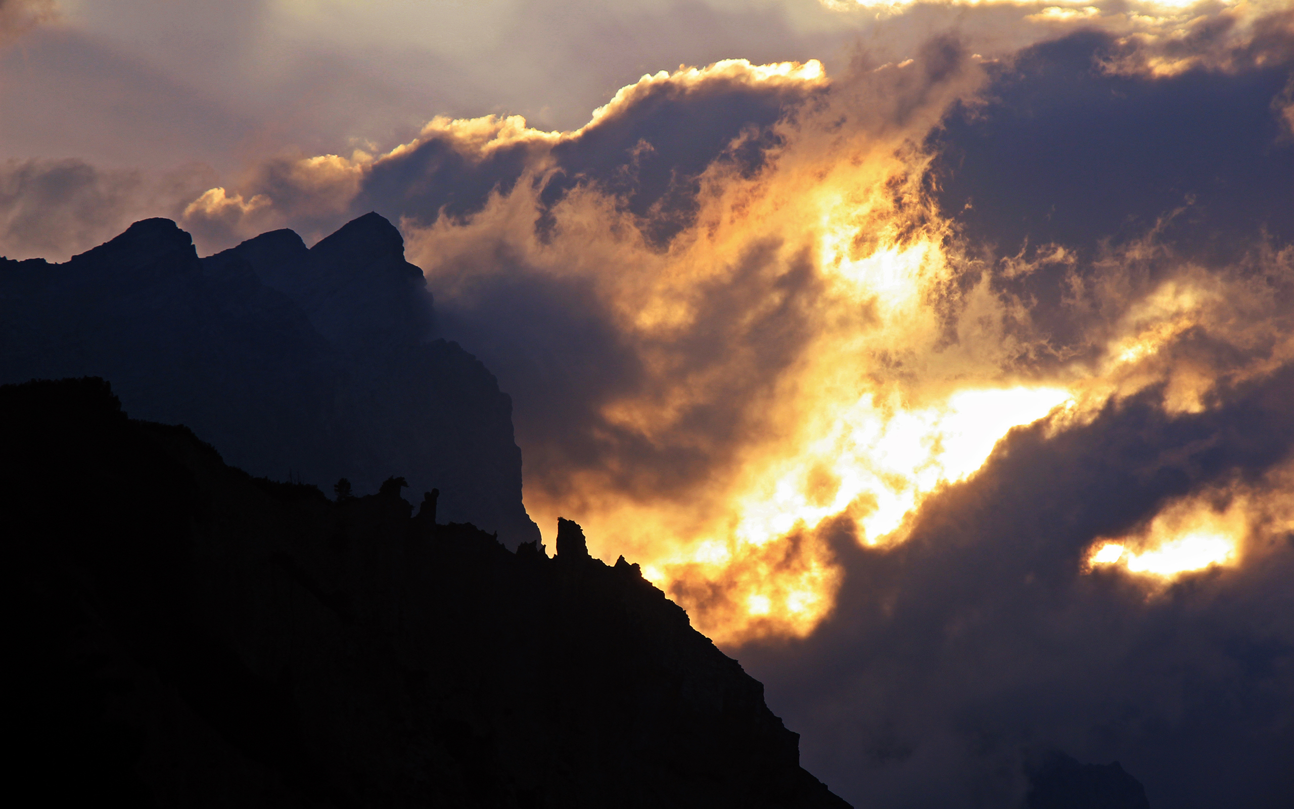 clouds, Sunligh Wallpaper