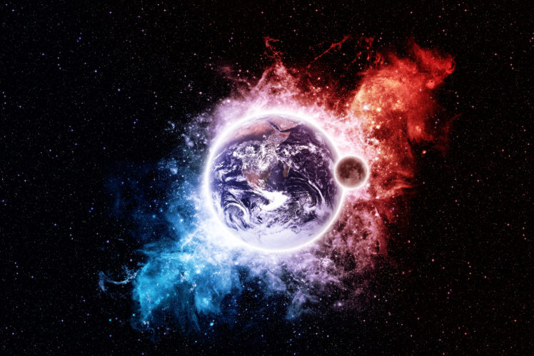 planet, Stars, Moon, Earth HD Wallpaper Desktop Background