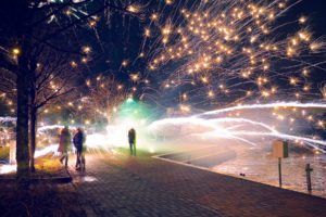 sparks, Timelapse, Sparkler, Fireworks, Night