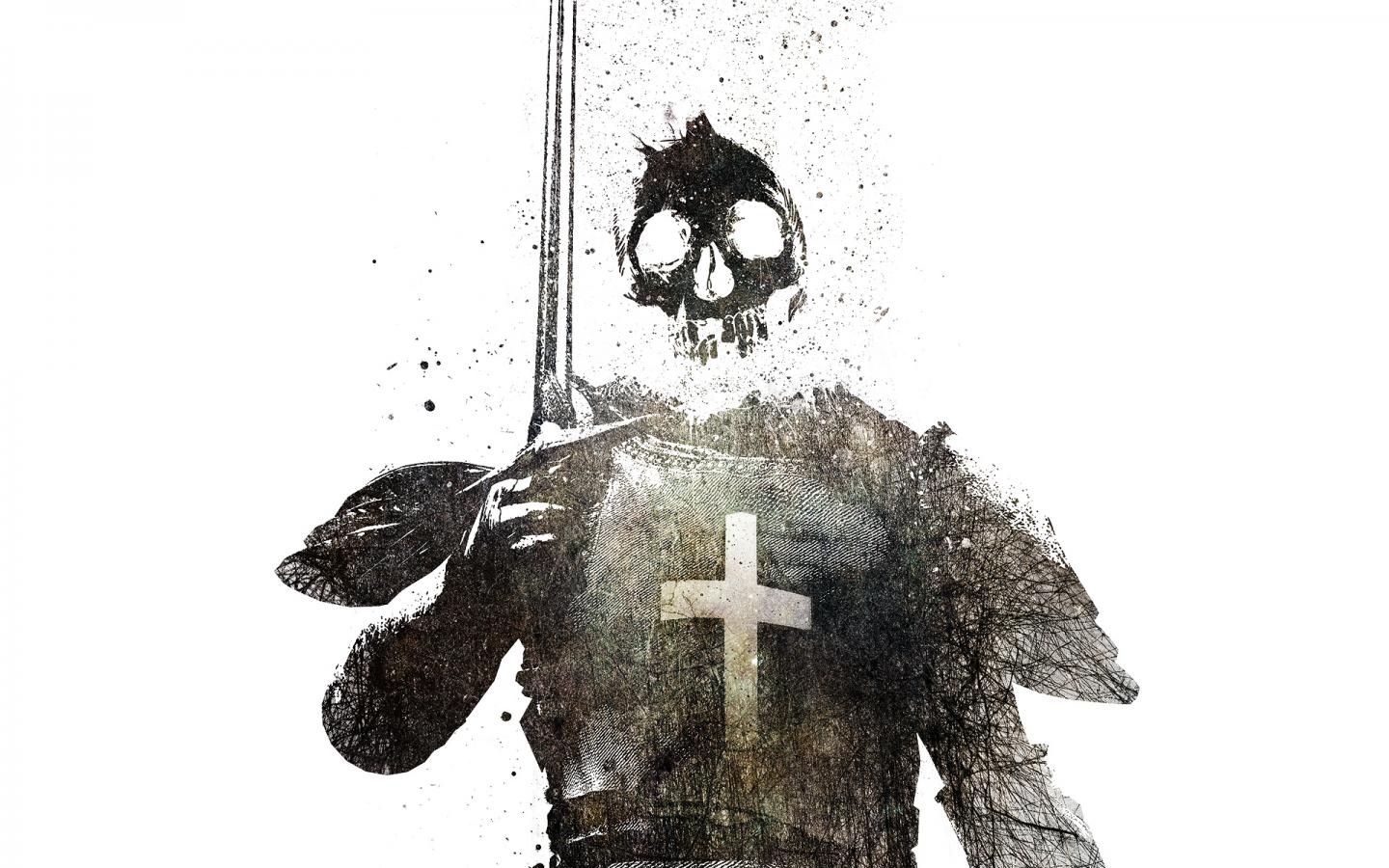 knights, Simple, Background, Swords, Templar Wallpaper