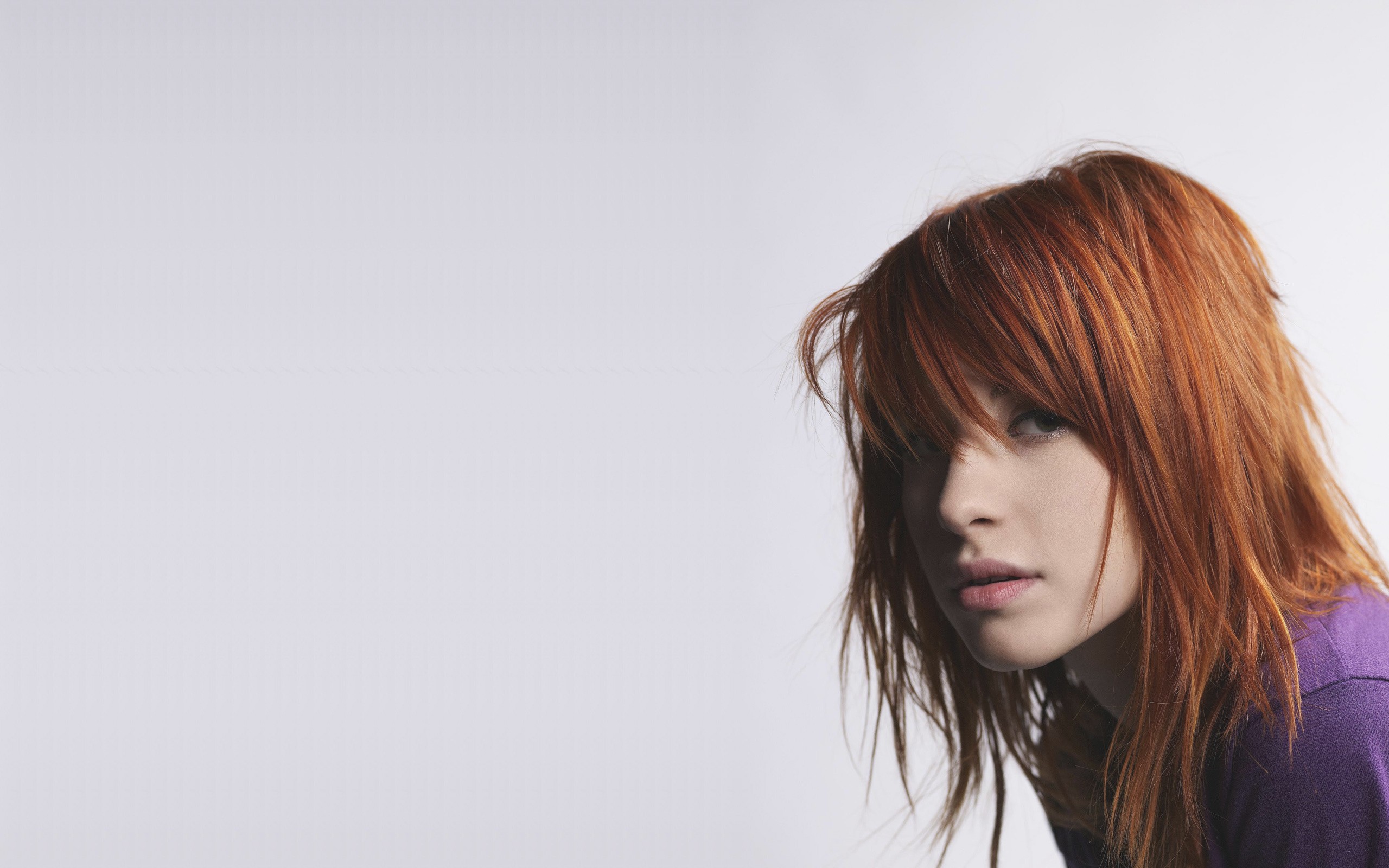 hayley, Williams, Paramore, Women, Music, Redheads, Models, Faces, Artist, White, Background Wallpaper