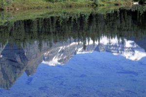 mountains, Canada, Alberta, Reflections