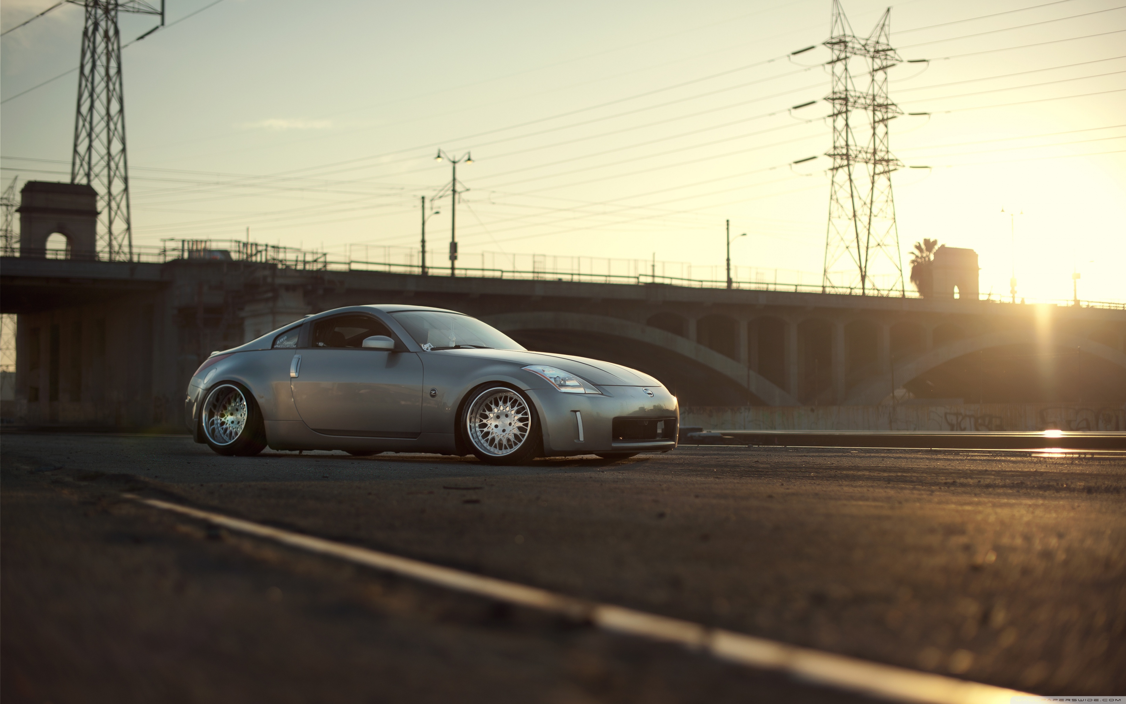 nissan, 350z, In, Sunlight Wallpaper
