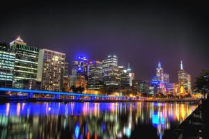 melbourne, Australia, City, Reflection