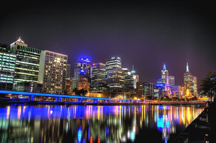 melbourne, Australia, City, Reflection HD Wallpaper Desktop Background