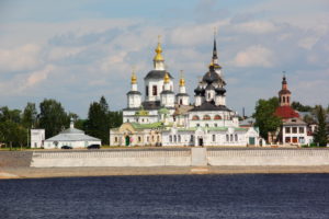 temple, Rivers, Russia, Religion, Church