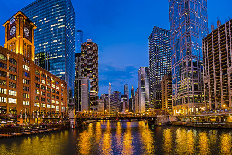 usa, Chicago, La, Salle, Street, Bridge, New, Eastside, Illinois HD Wallpaper Desktop Background