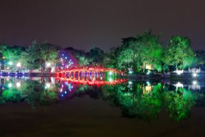 vietnam, Hanoi, Sword, Lake, Reflection